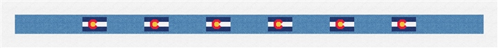 Colorado Flag Needlepoint Belt Kit