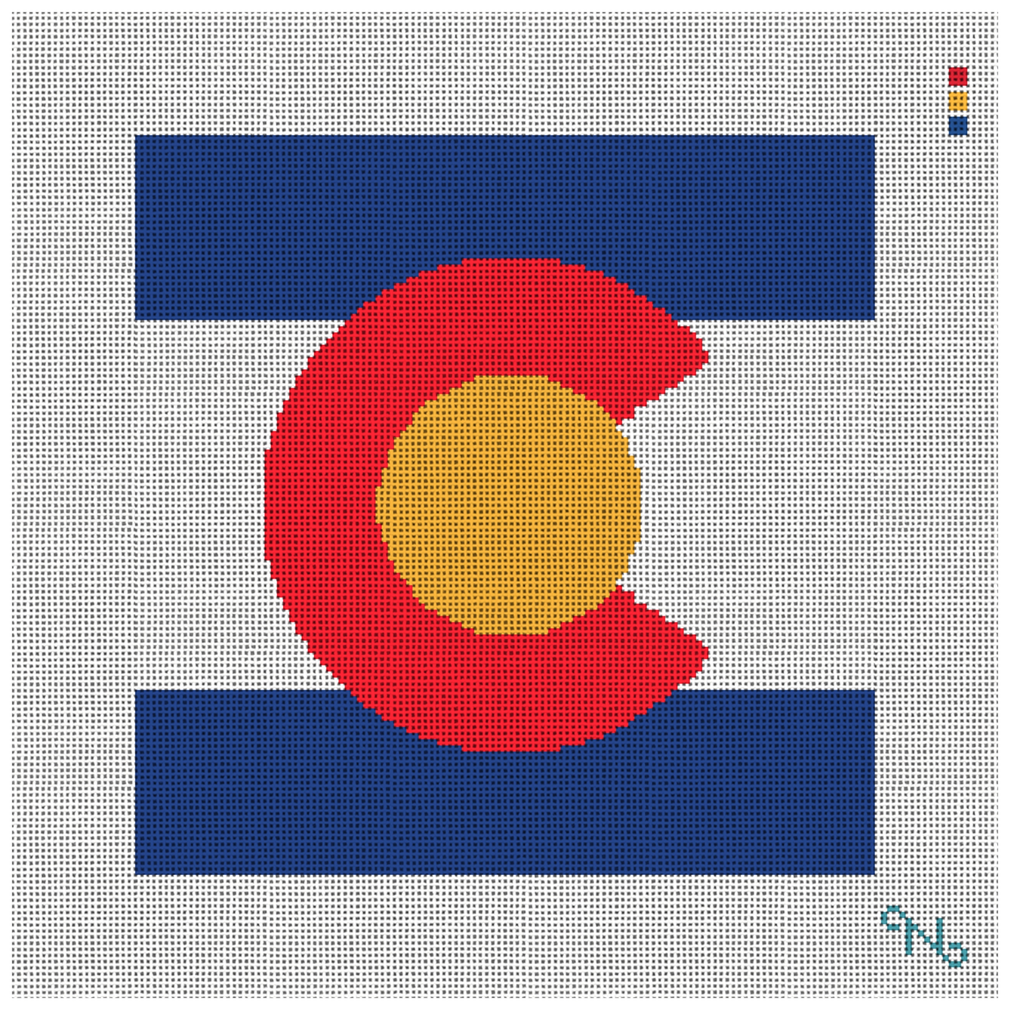 Colorado Needlepoint Pillow Kit
