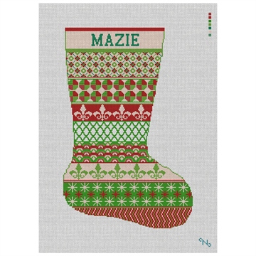 Colorful Avesta Needlepoint Stocking Kit