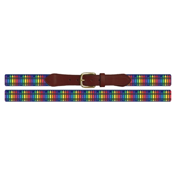 Colorful Crayon Needlepoint Belt