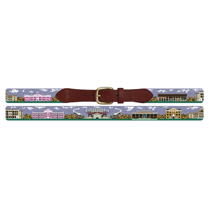 Columbia South Carolina Landscape Needlepoint Belt