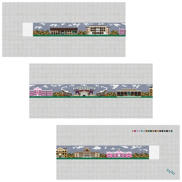 Columbia South Carolina Needlepoint Belt Kit Stitched Preview