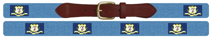 Connecticut Flag Needlepoint Belt 