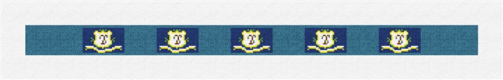 Connecticut Flag Needlepoint Dog Collar Kit