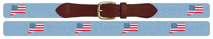 Connecticut State Needlepoint Belt