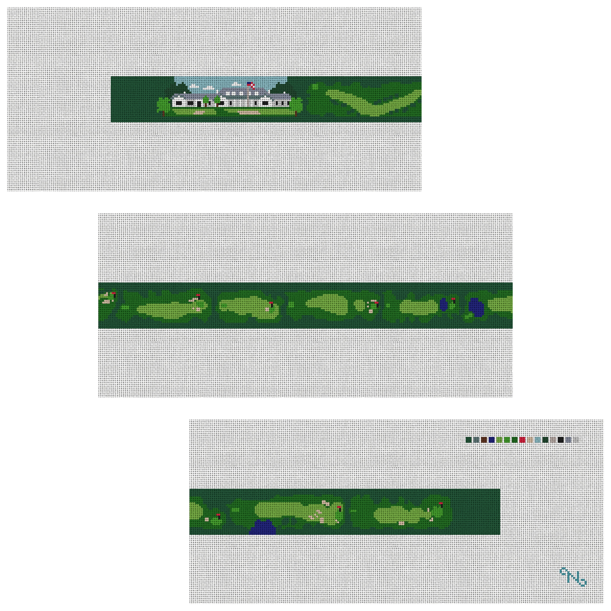 Country Club of Columbus Needlepoint Belt Kit