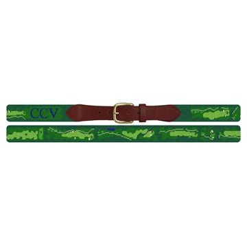 Country Club of Virginia Needlepoint Belt