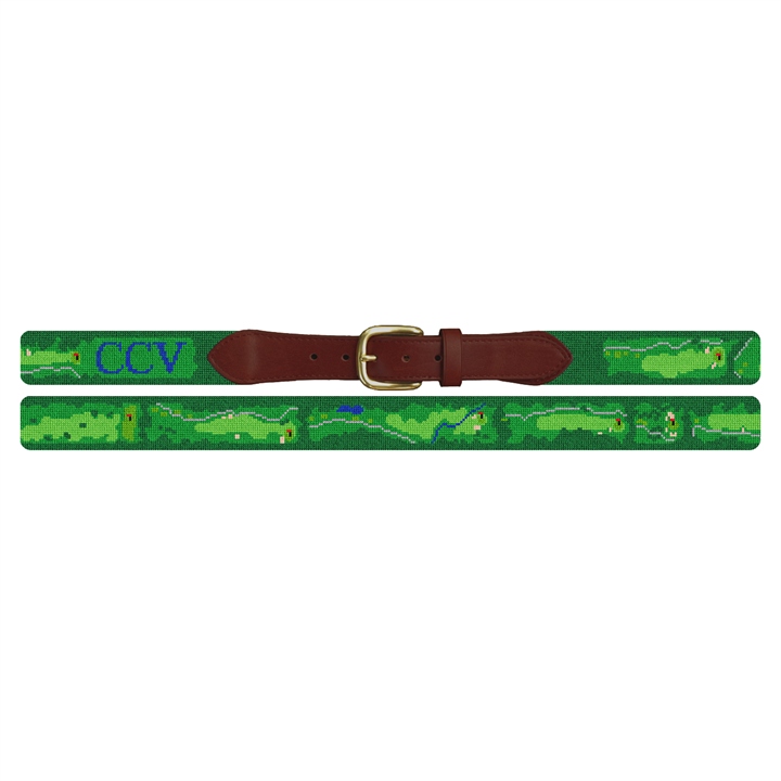 Country Club of Virginia Needlepoint Belt