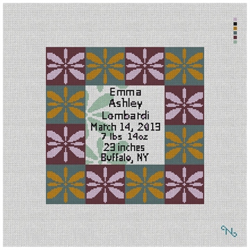 Coventry Birth Announcement Needlepoint Kit