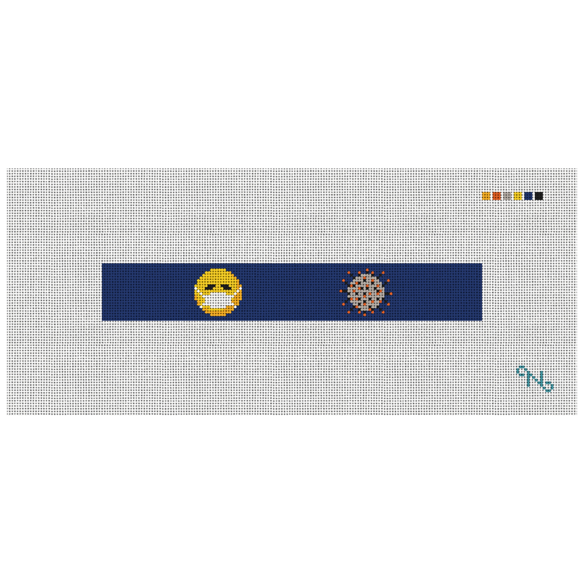 Covid-19 Needlepoint Key Fob Kit