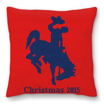 Cowboy Needlepoint Pillow