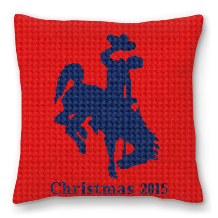 Cowboy Needlepoint Pillow