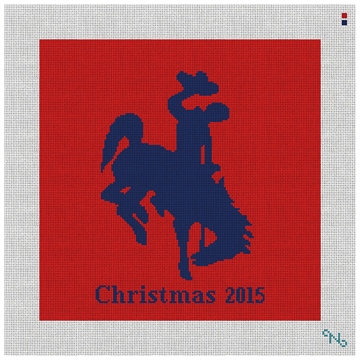 Cowboy Needlepoint Pillow Kit