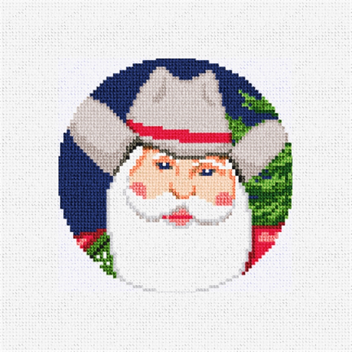 Cowboy Santa Needlepoint Ornament Kit