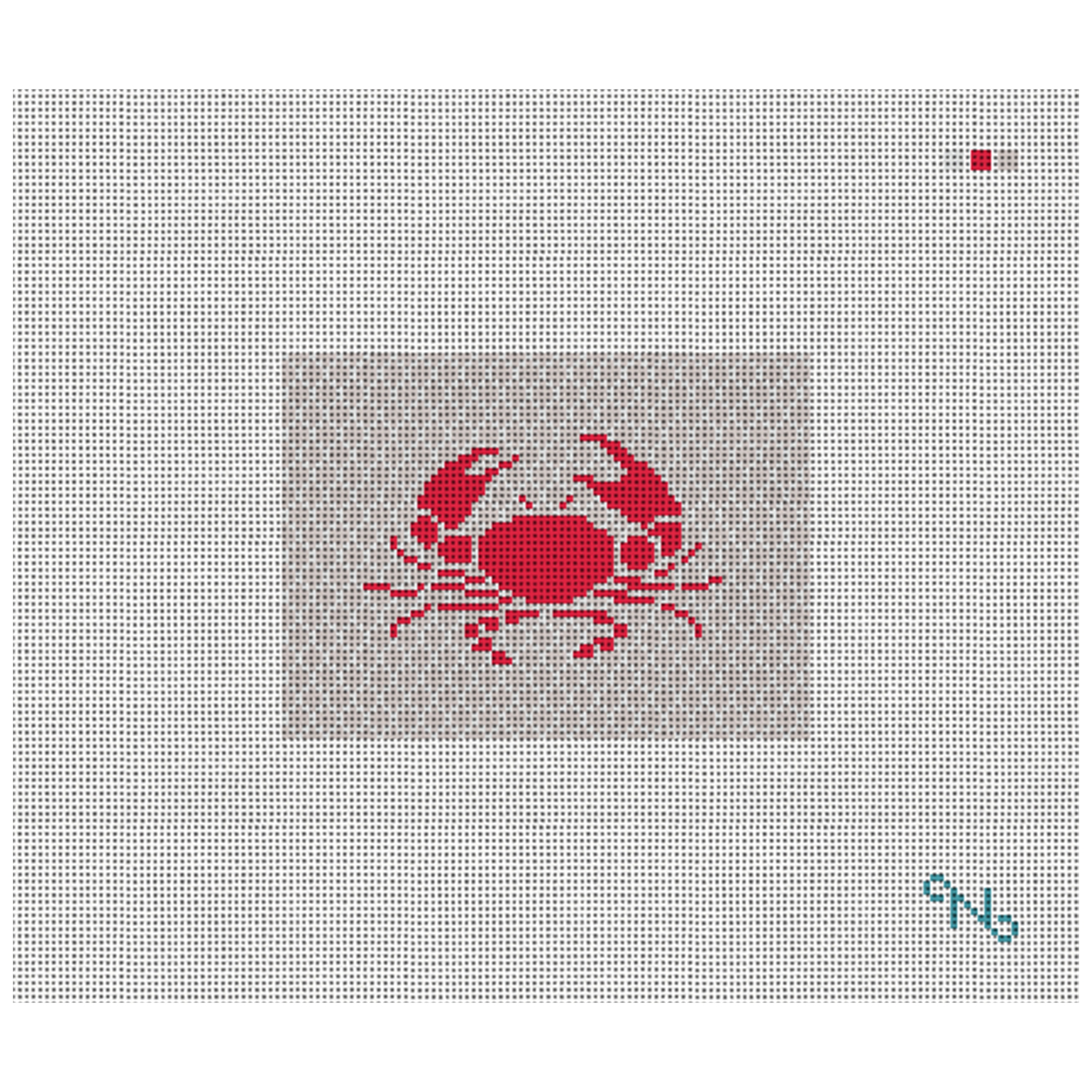 Crab Needlepoint Card Wallet Kit