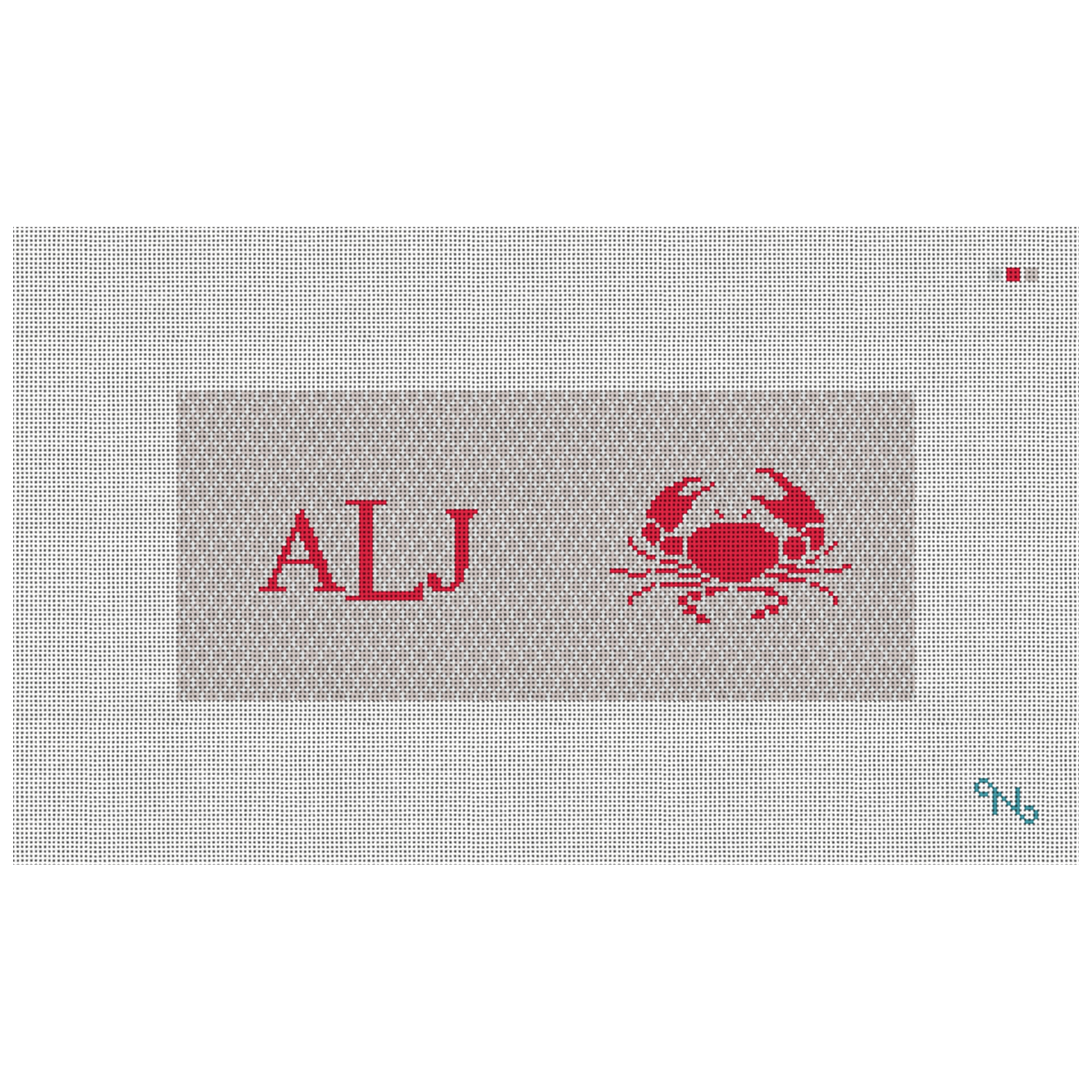 Crab Needlepoint Flask Kit