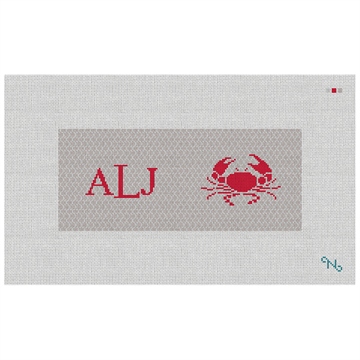 Crab Needlepoint Flask Kit