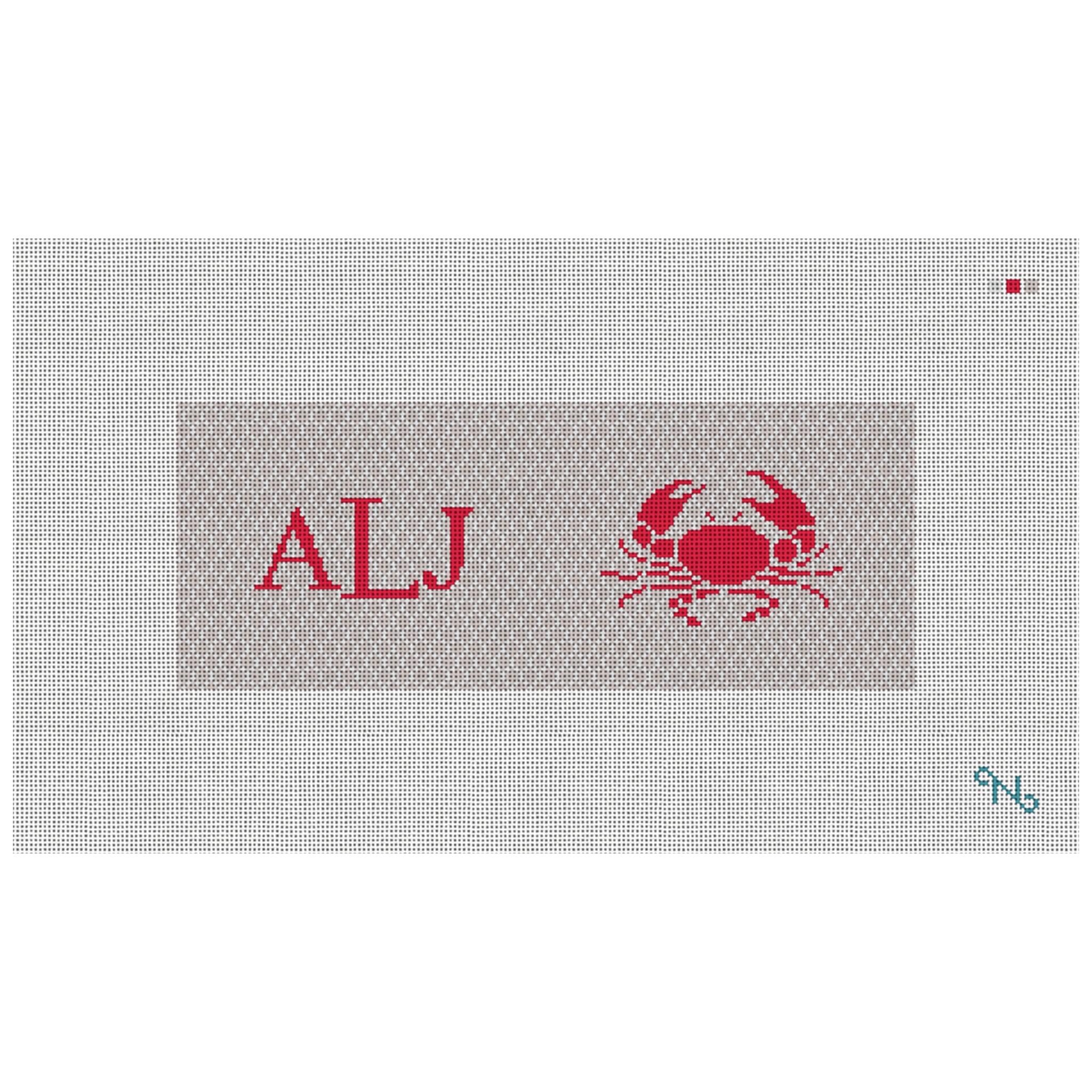 Crab Needlepoint Wallet Kit