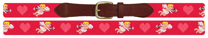 Cupid's Arrow Needlepoint Belt 