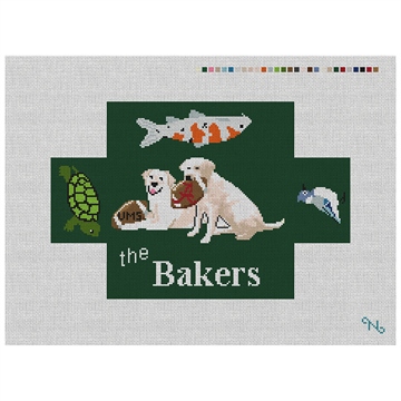 Custom Brick Cover Needlepoint Kit