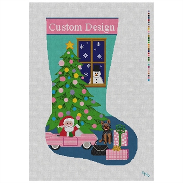 Custom Christmas Stocking Needlepoint Kit