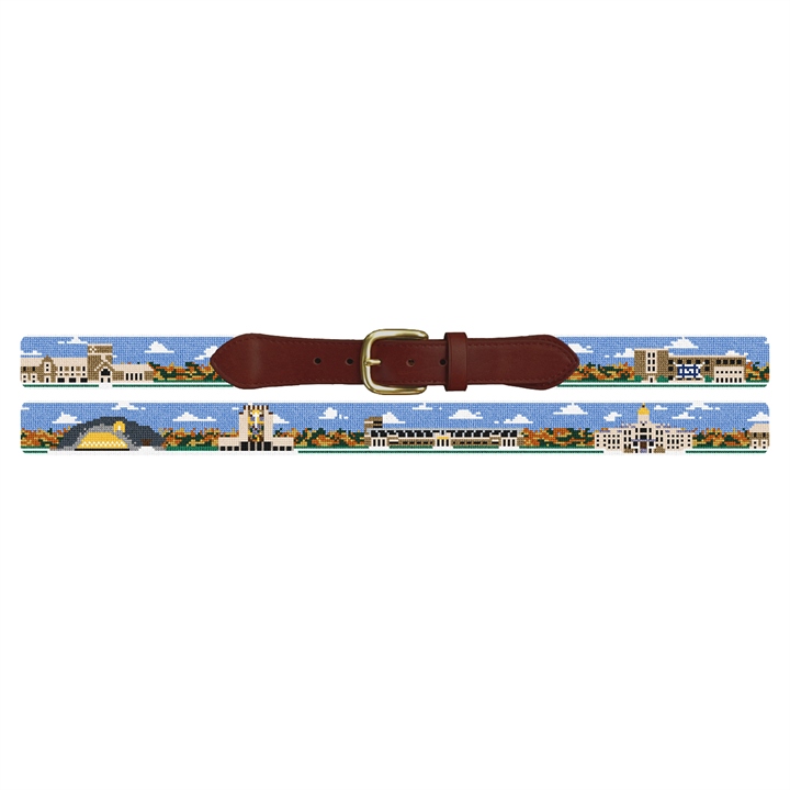 Custom College Campus Needlepoint Belt