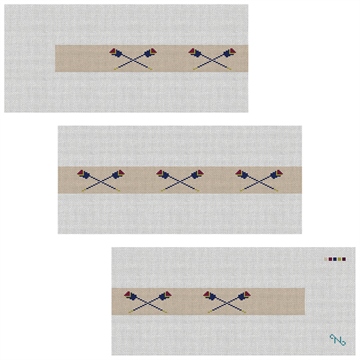 Custom Crew Oars Needlepoint Belt Kit