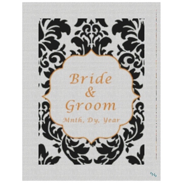 Custom Damask Wedding Ring Bearer Pillow Kit