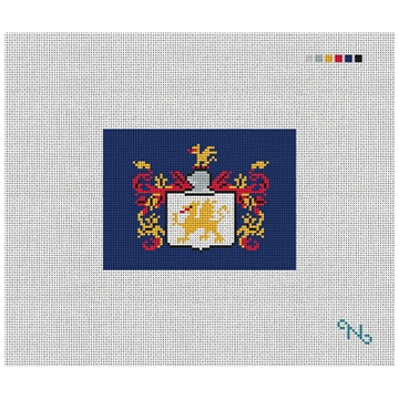 Custom Family Crest Needlepoint Card Wallet Kit