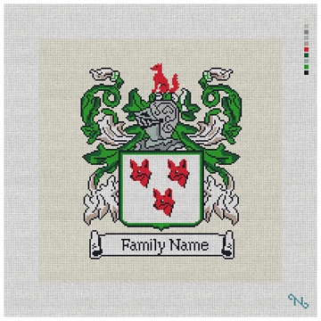 Custom Family Crest Needlepoint Kit