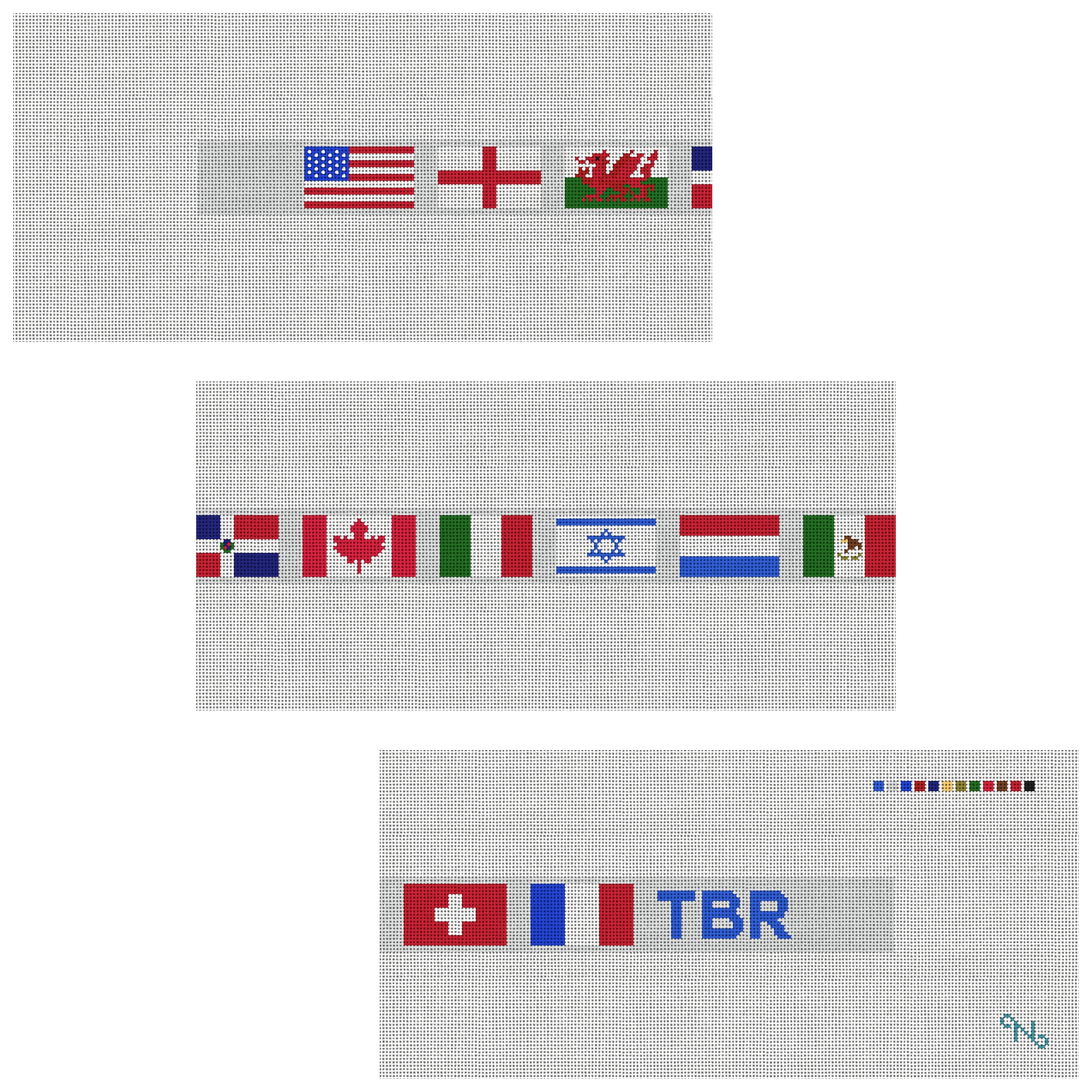 Custom Flag Needlepoint Belt Kit