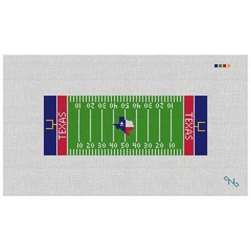 Custom Football Field Needlepoint Wallet Kit