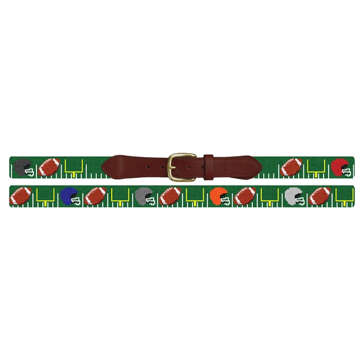 Custom Football Needlepoint Belt