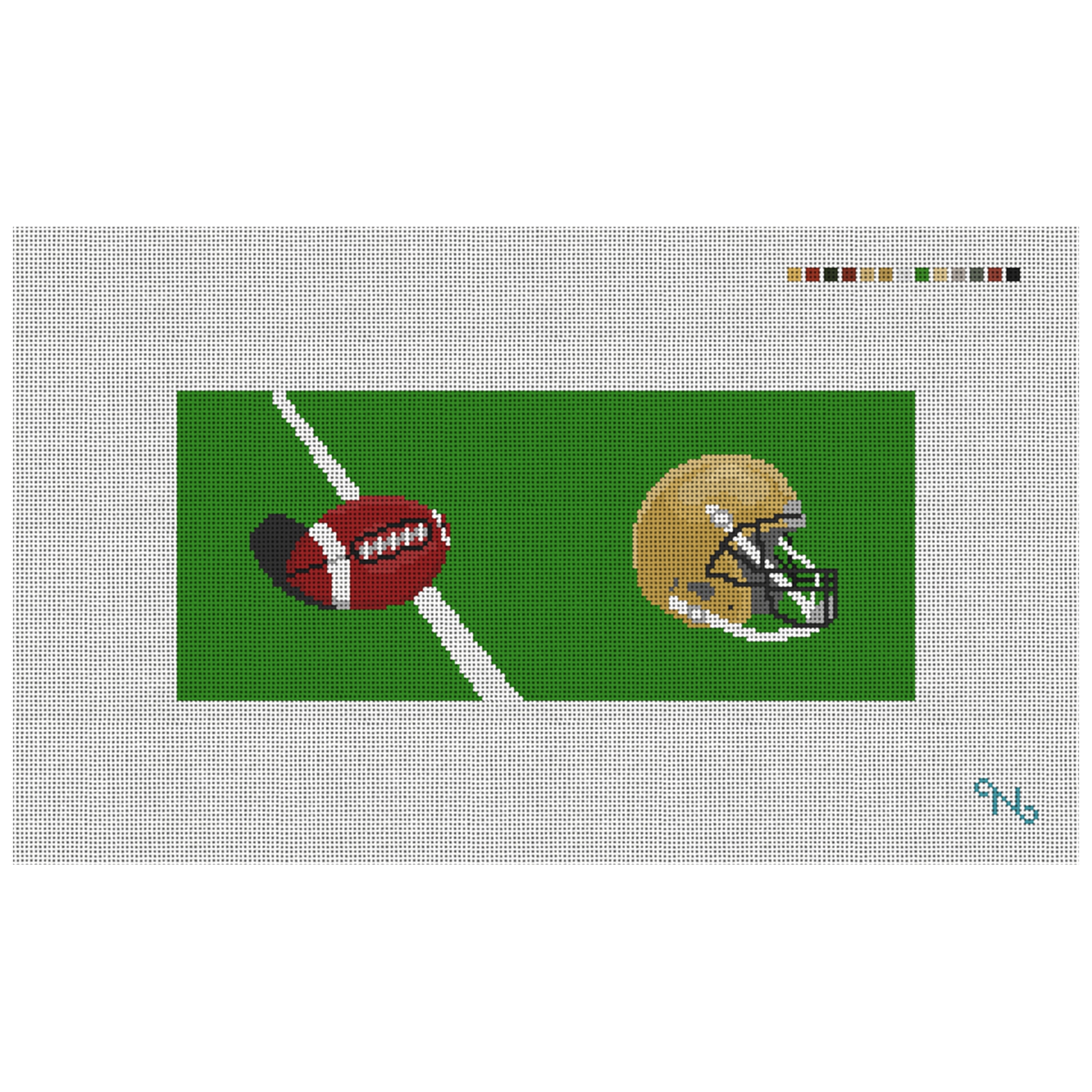 Custom Football Needlepoint Flask Kit