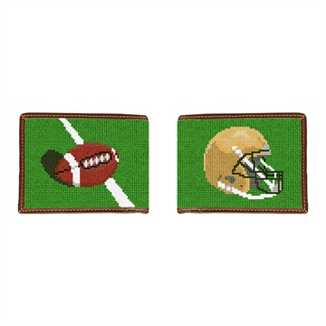 Custom Football Needlepoint Wallet