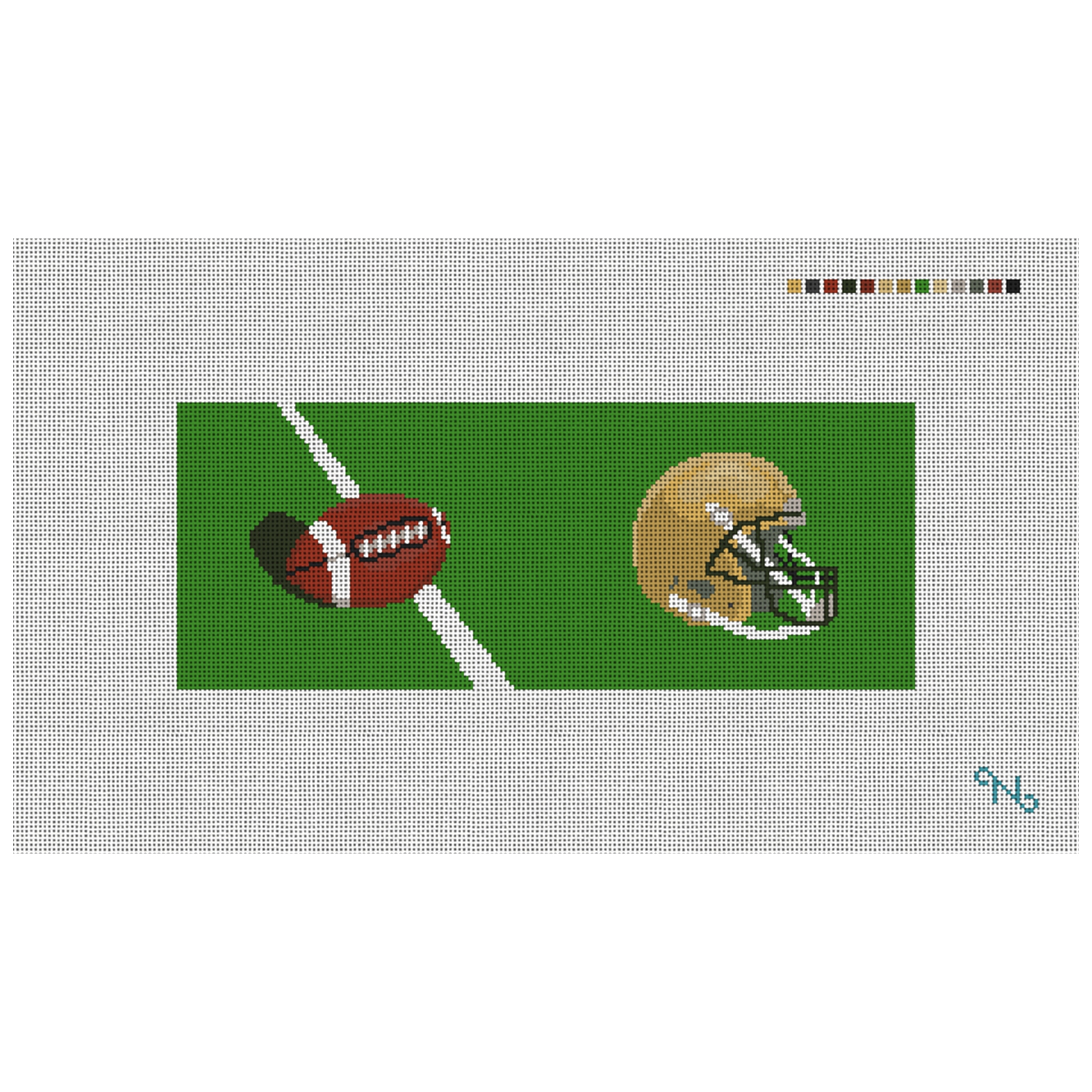 Custom Football Needlepoint Wallet Kit