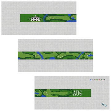 Custom Golf Course Needlepoint Belt Kit