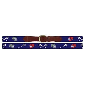 Custom Lacrosse Needlepoint Belt