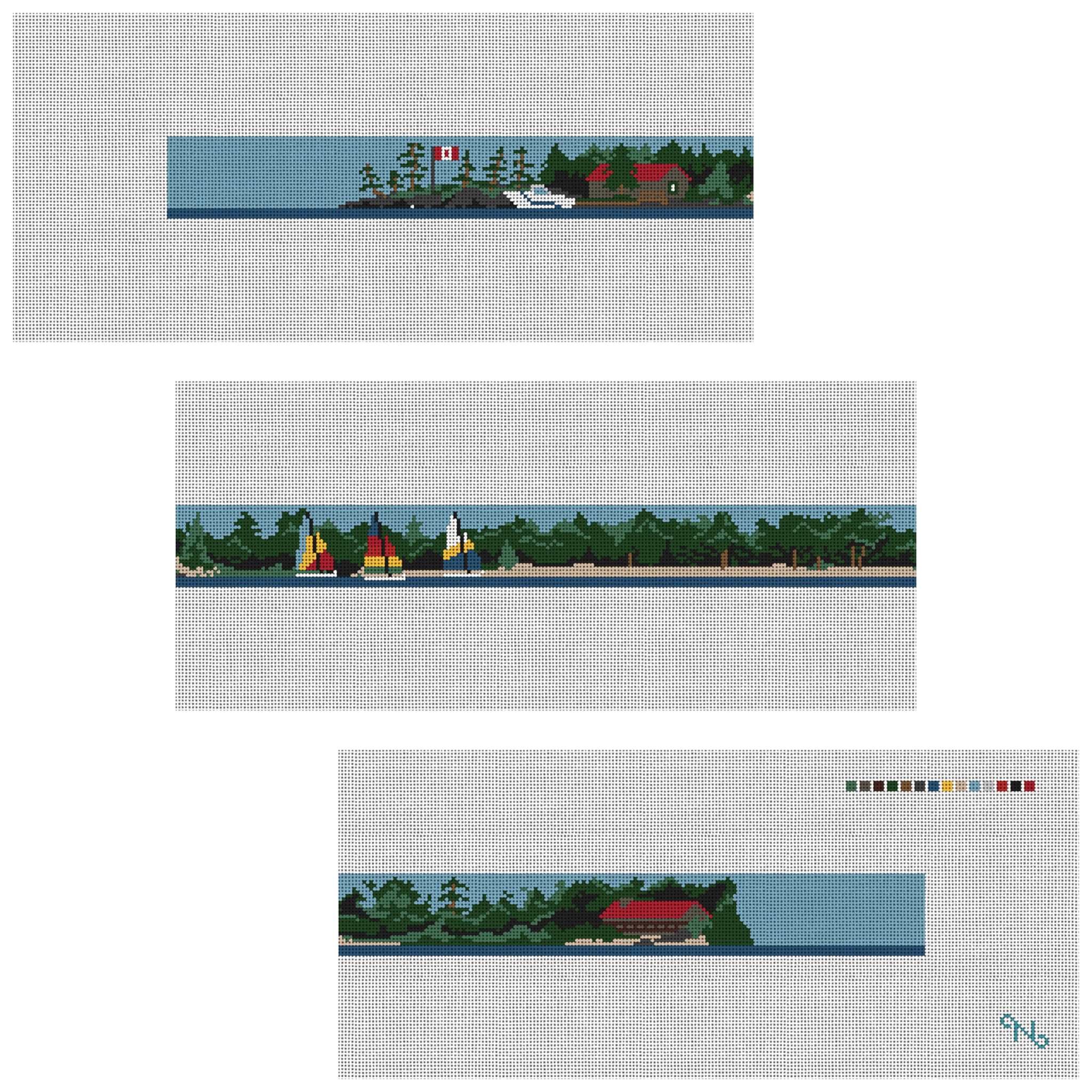 Custom Landscape Needlepoint Kit