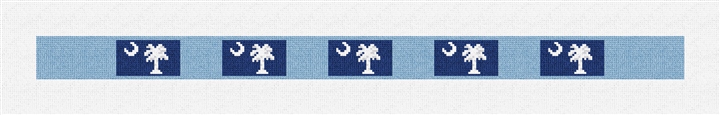 South Carolina Flag Needlepoint Dog Collar Kit