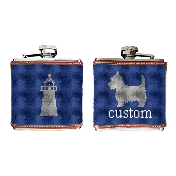 Custom Needlepoint Flask
