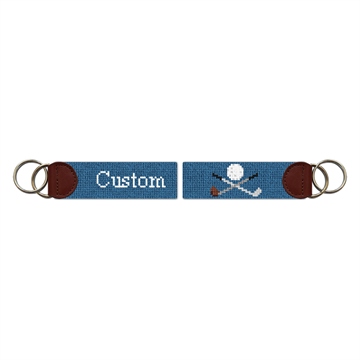 Custom Needlepoint Key Fob