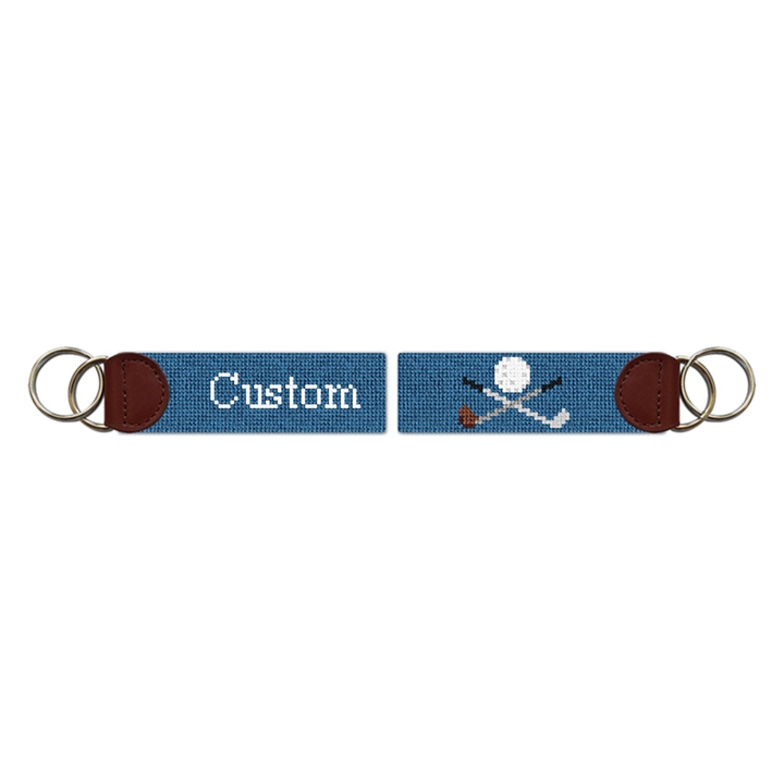 Custom Needlepoint Key Fob