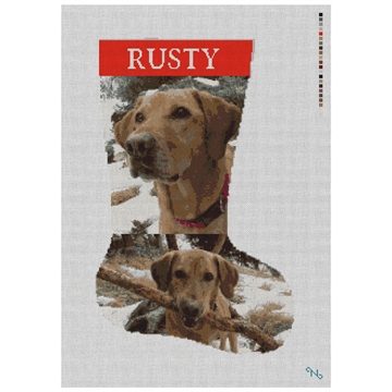 Custom Photo Needlepoint Stocking Kit