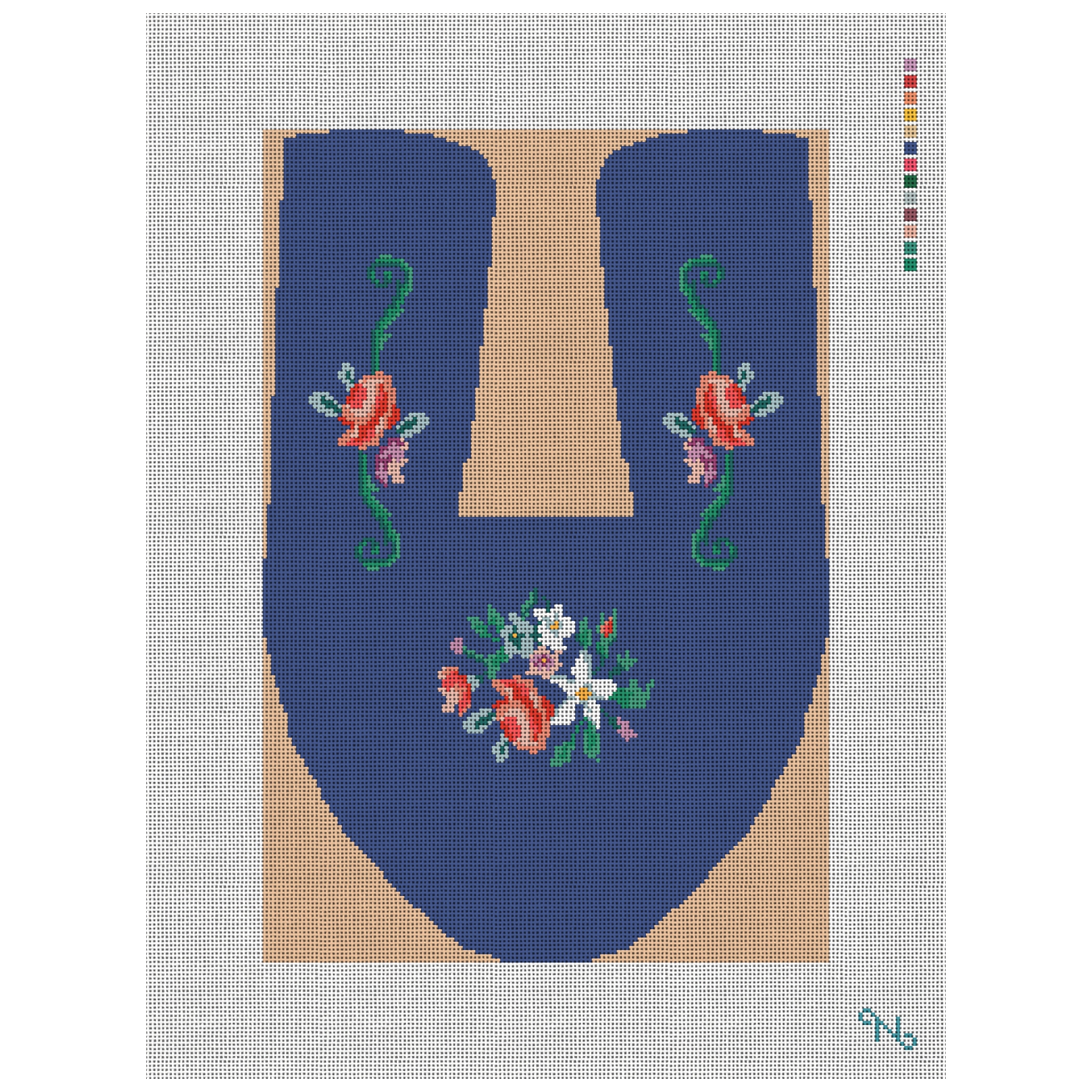 Custom Slipper Needlepoint Kit