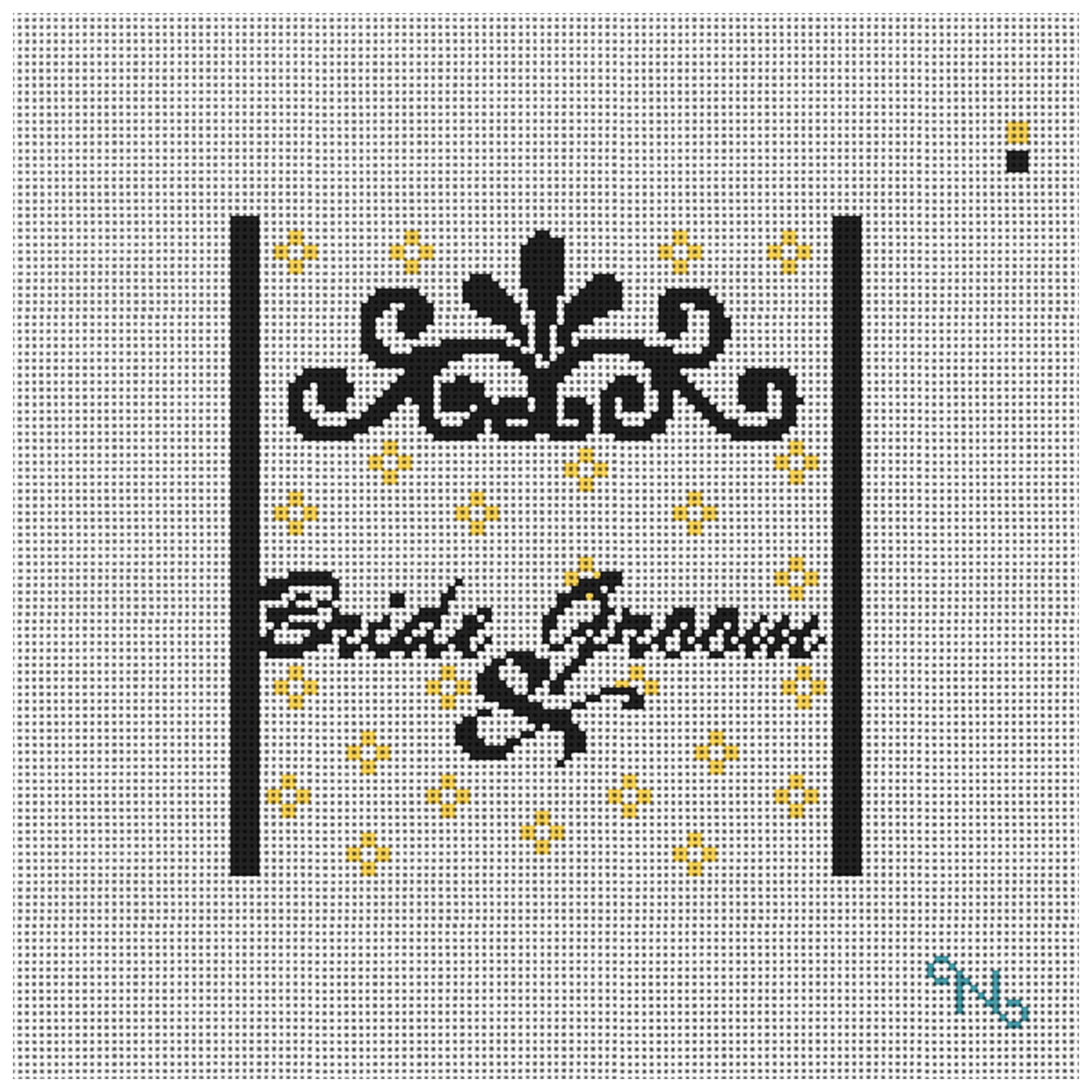 Custom Wedding Ring Pillow Needlepoint Kit