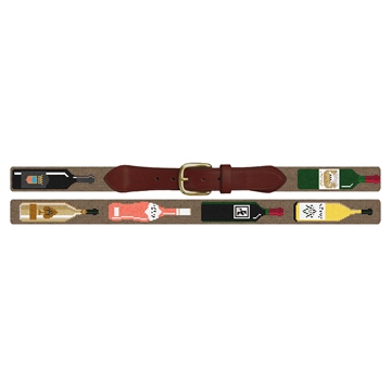 Custom Wine Needlepoint Belt