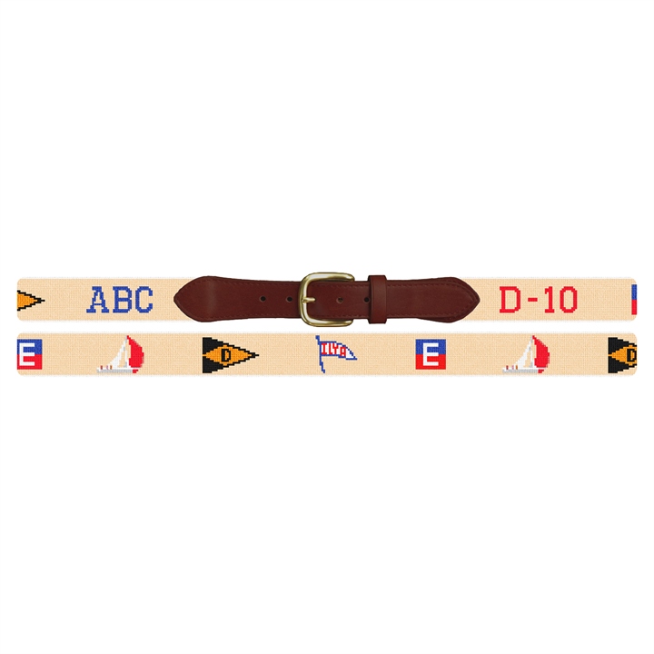 Custom Yacht Club Needlepoint Belt