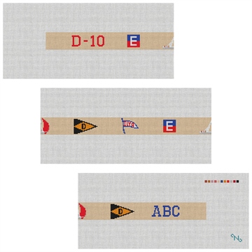 Custom Yacht Club Needlepoint Belt Kit