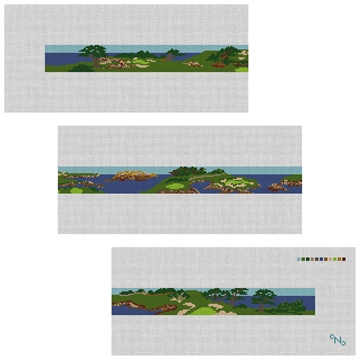 Cypress Point Coastal Golf Needlepoint Belt Kit